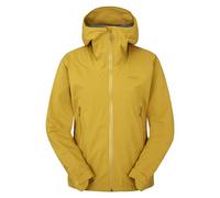 Rab Women's Downpour Light Jacket Lightweight Waterproof Hooded Coat for Hiking & Trekking - Sahara - X-Small