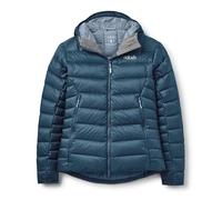 Rab Women's Electron Pro Hoody - Lightweight Warm Down Coat for Climbing & Mountaineering - Tempest Blue - Medium