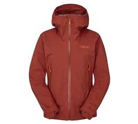 Rab Women's Firewall Light Jacket - Lightweight Waterproof Hooded Coat for Hiking & Trekking - Tuscan Red - Medium