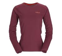 Rab Women's Force LS Tee Lightweight Long-Sleeve T-Shirt for Hiking, Climbing, & Trail Running - Deep Heather - Large