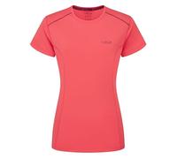 Rab Women's Force Tee - Lightweight T-Shirt for Trekking, Climbing, & Trail Running - Hibiscus - 12
