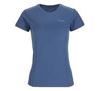 Rab Women's Force Tee Lightweight T-Shirt for Trekking, Climbing, & Trail Running - Nightfall Blue - 12