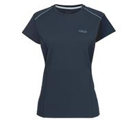 Rab Women's Force Tee Lightweight T-Shirt for Trekking, Climbing, & Trail Running - Tempest Blue - Medium
