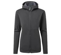 Rab Women’s Geon Hoody Fleece Full-Zip for Skiing, Trekking, & Casual Use - Black/Steel - 14