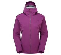 Rab Women's Kinetic 2.0 Jacket - Waterproof Breathable Softshell Coat for Hiking, Skiing, & Climbing - Plum - 14