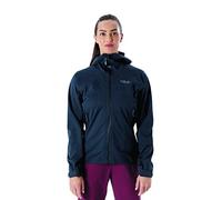 Rab Women's Kinetic 2.0 Waterproof Breathable Softshell Jacket for Hiking, Skiing, & Climbing - Beluga - Medium
