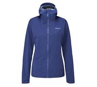 Rab Women's Kinetic 2.0 Waterproof Breathable Softshell Jacket for Hiking, Skiing, & Climbing - Nightfall Blue - X-Small