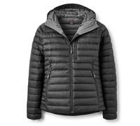 Rab Women's Microlight Alpine Jacket - Hooded Down Insulated Coat for Trekking, Climbing, & Skiing - Black (Graphene) - Small