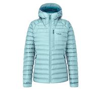 Rab Women's Microlight Alpine Recycled Down Jacket (Atlantis) | 700-Fill, Hooded Puffer Coat for Hiking, Climbing, & Skiing