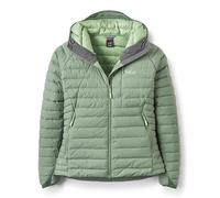 Rab Women's Microlight Windstopper Hoody - GTX Windproof Gore-Tex Down Jacket for Skiing & Climbing - Dark Fig Green - Medium
