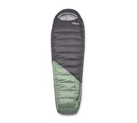 Rab Women's Radeon -6°C Sleeping Bag - Synthetic Lightweight Warm Mummy Sleeping Bag for Camping & Backpacking - Dark Fig Green/Graphene - Regular, Left Zip