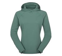 Rab Women's Sonic Hoody Lightweight Breathable Baselayer Shirt for Hiking & Trail Running - Eucalyptus - X-Large