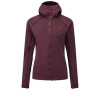 Rab Women's Superflux Hooded Fleece Jacket Size 14 / XL - Deep Heather/Red - New