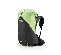 Rab Women's Syclon XP ND Backpack - Lightweight Waterproof Backpack for Hiking, Trekking, & Backpacking - Black/Dark Fig Green - 38-Liter (Back Length - Small)
