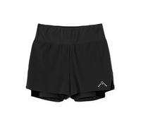 Rab Women's Talus 2-in-1 Shorts - Quick-Drying Shorts with Built-in Liner for Trail Running & Hiking - Ebony - 10