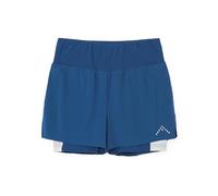 Rab Women's Talus 2-in-1 Shorts - Quick-Drying Shorts with Built-in Liner for Trail Running & Hiking - Tempest Blue - 10