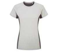 Rab Women's Trail Tee Shirt - Lightweight Short-Sleeve T-Shirt for Trail Running & Hiking - Dark Pewter/Graphene - 14