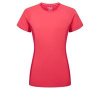Rab Women's Trail Tee Shirt - Lightweight Short-Sleeve T-Shirt for Trail Running & Hiking - Hibiscus/Watermelon - 12