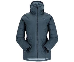 Rab Women's Valiance Down Jacket Waterproof Windproof Insulator for Climbing, Mountaineering, & Casual - Orion Blue - 10