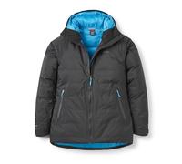 Rab Women's Valiance Jacket - Waterproof Windproof Down Coat for Climbing, Mountaineering, & Casual - Black (Aquamarine) - X-Large