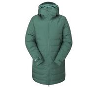 Rab Women's Valiance Parka - Lightweight Down Parka for Hiking & Trekking - Green Slate - X-Small