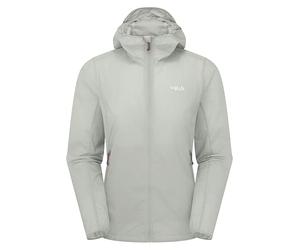 Rab Women's Vital Hoody - Ultralight Windproof Shell Jacket for Trekking, Trail Running, & Climbing - Light Zinc - 14