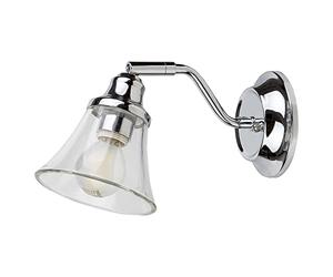 rabalux Antoine 3207 Wall Light Bathroom Light Metal Chrome E14 1x MAX 40W IP44 H:13cm L:11cm W:21cm Dimmable