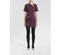 RABANNE Cotton Cut-Out Dress with Ring - Size: XS - female