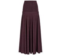 Rabanne Merino Wool and Silk-blend Maxi Skirt - Aubergine - XS (UK6 / XS)