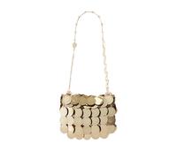 Rabanne mini Sparkle layered bag - Gold One Size
