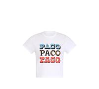Rabanne Paco printed T-shirt in cotton - White XS-S-M-L-XL