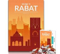 Rabat Morocco Jigsaw Puzzles for Adults Teenagers Jigsaws Puzzle,Toys Educational Games Stress Relieving Great Gifts And Toys 70x100cm