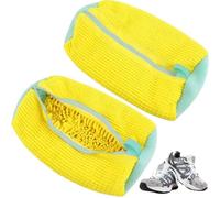 Rabayya Shoe Washing Machine Bag, Sneaker Washing Bag Laundry Shoe Bag For Washer & Dryer 2 PCS, Yellow, Shoe Washing Machine Bag