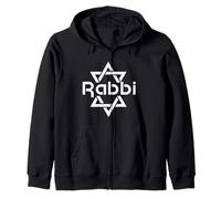 Rabbi Jewish Costume Star Of David Synagogue Temple chaplain Zip Hoodie