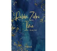 Rabbi Zidni 'Ilma Notebook: Islamic Gift | Blue and Gold Notebook for Muslim Students