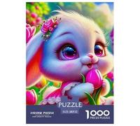 Rabbit, 1000-piece Jigsaw Puzzle, Artistic Assembly Experience Transforming Finished Image Into Striking Wall Feature, Elegant Decorative Accent Enhancing Modern Living Spaces, Suitable for Ages 12+,