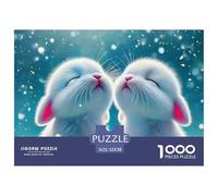 Rabbit, 1000-piece Jigsaw Puzzle, Classic Yet Contemporary Activity Encouraging Focus Bonding Artistic Appreciation, Practical Choice for Play Presentation Meaningful Leisure, Suitable for Ages 12+,