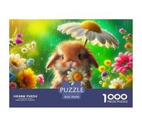 Rabbit, 1000-piece Jigsaw Puzzle, Cooperative Problem Solving Pastime Strengthening Relationships Patience Understanding, Enjoyable Household Activity Creating Quality Togetherness Moments, Suitable F