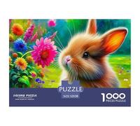 Rabbit, 1000-piece Jigsaw Puzzle, Exciting Problem Based Competition Fostering Determination Adaptability Quick Thinking, Enjoyable Social Pastime Encouraging Performance Driven Participation, Suitabl
