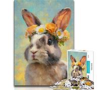 Rabbit 1000 Piece Jigsaw Puzzle for Adults And Teenagers,Decompressing Intellectual Educational Toy Secret Santa Gifts (38x26cm)