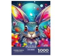 Rabbit, 1000-piece Jigsaw Puzzle, Goal Oriented Recreational Game Motivating Efficiency Speed Strategic Planning, Lively Indoor Amusement Enhancing Engagement through Playful Rivalry, Suitable for Age