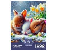 Rabbit, 1000-piece Jigsaw Puzzle, Thoughtful Present Combining Entertainment Relaxation Creativity, Memorable Gift Choice Expressing Care Appreciation Connection, Suitable for Ages 12+, 38x26cm/1000