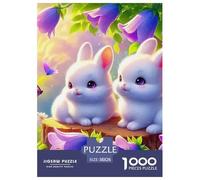 Rabbit, 1000-piece Jigsaw Puzzle, Thoughtful Recreational Challenge Promoting Attentiveness Dexterity Steady Progress, Ideal Companion for Calm Personal Reflection Shared Participation, Suitable for A