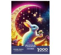 Rabbit, 1000-piece Jigsaw Puzzle, Thoughtful Recreational Challenge Promoting Attentiveness Dexterity Steady Progress, Ideal Companion for Calm Personal Reflection Shared Participation, Suitable for A