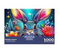 Rabbit 1000-piece Jigsaw Puzzle with Poster -Fun at Home Activities, Birthday Present38x26cm/1000pcs