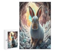 Rabbit 1000 Piece Jigsaw Puzzles Adults Kids Paisaje Edificio Jigsaws Weekend Chill-Out Activity Challenging Colourful Puzzle Friends 1000 PCS