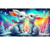 rabbit 1000 Piece Jigsaw Puzzles for Adults Educational Games Jigsaw Puzzle Home Decors for Adults and Kids Age 12 Years Up 75x50cm/1000pcs