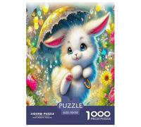 Rabbit 1000 Piece Jigsaws for Adults Fun, Challenging & Brainteasing Beautiful Home Decoration Art Colorful DIY Craft 70x50cm/1000pcs