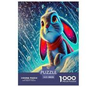 Rabbit 1000 Pieces Jigsaw Puzzles with Paper Art Home Decors Adult Stunning Puzzle 38x26cm/1000pcs