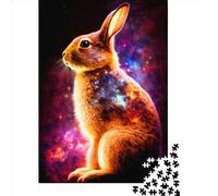 Rabbit 1000 Pieces Puzzles for Teenagers Gifts Wooden Puzzle Jigsaws for Adults Home Educational Games DIY Toys 1000pcs (38x26cm)